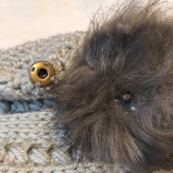 Bead Stitch Hand Crocheted Slouchy Hat/ Pom Pom - Picture 8 of 8